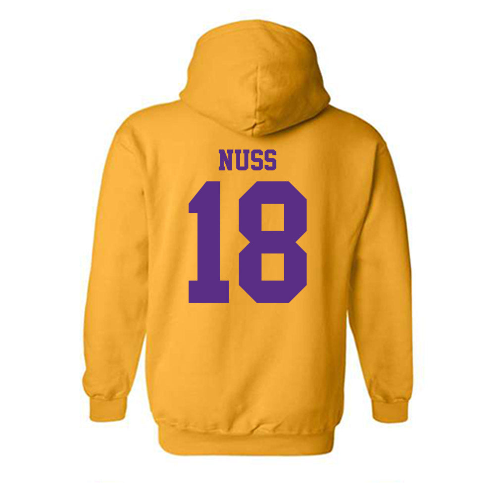 LSU - NCAA Women's Volleyball : Remi Nuss - Sports Shersey Hooded Sweatshirt-1