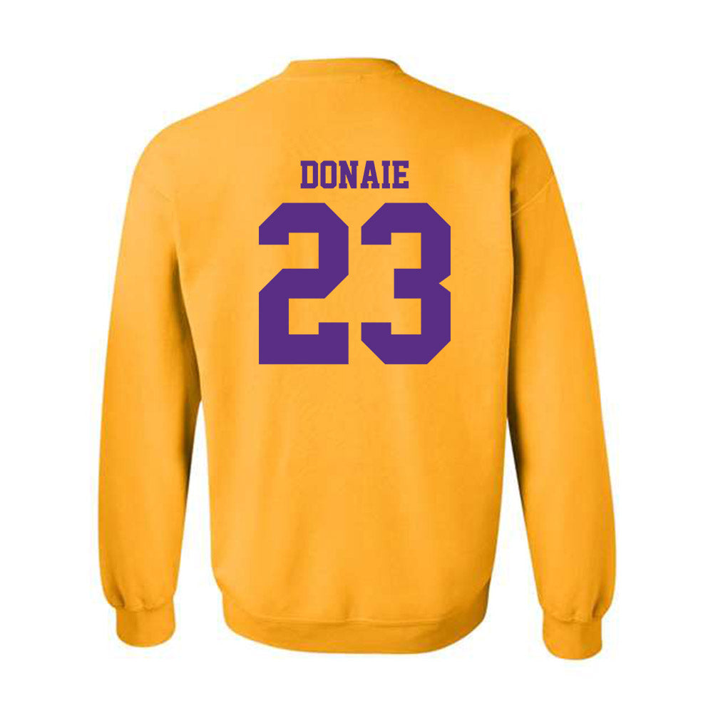 LSU - NCAA Women's Volleyball : Sanaa Donaie - Sports Shersey Crewneck Sweatshirt-1