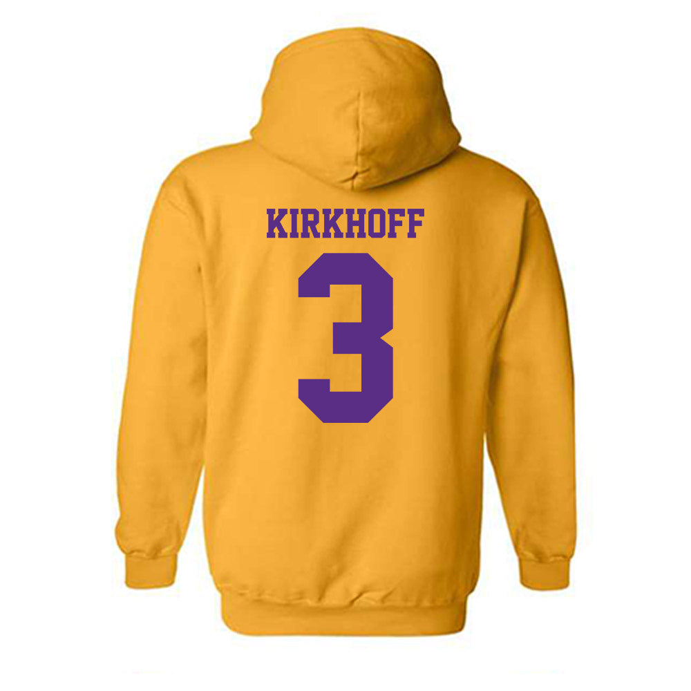LSU - NCAA Women's Volleyball : Aly Kirkhoff - Sports Shersey Hooded Sweatshirt-1