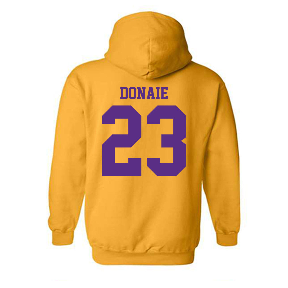 LSU - NCAA Women's Volleyball : Sanaa Donaie - Sports Shersey Hooded Sweatshirt-1