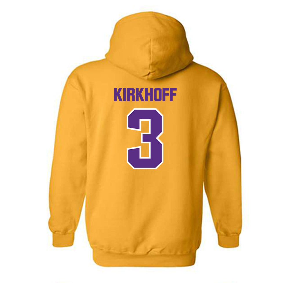 LSU - NCAA Women's Volleyball : Alyssa Kirkhoff - Sports Shersey Hooded Sweatshirt-1