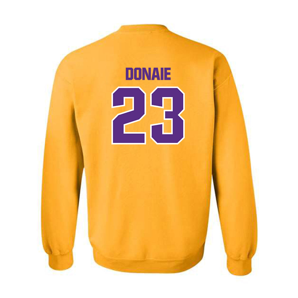 LSU - NCAA Women's Volleyball : Sanaa Donaie - Sports Shersey Crewneck Sweatshirt-1