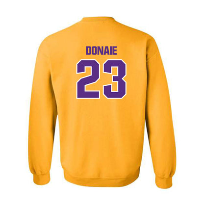 LSU - NCAA Women's Volleyball : Sanaa Donaie - Sports Shersey Crewneck Sweatshirt-1