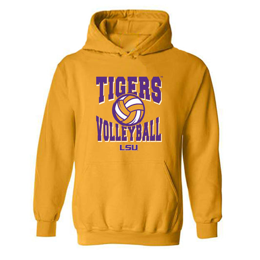 LSU - NCAA Women's Volleyball : Camryn Jeffery - Sports Shersey Hooded Sweatshirt-0