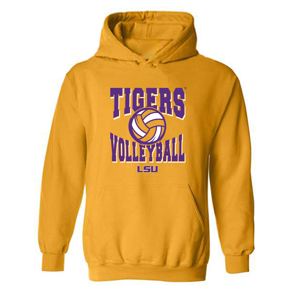 LSU - NCAA Women's Volleyball : Sanaa Donaie - Sports Shersey Hooded Sweatshirt-0
