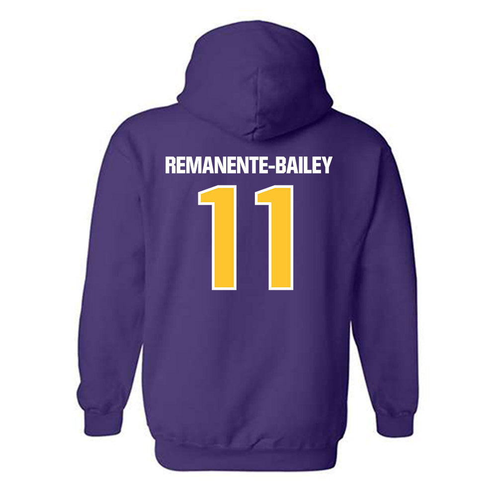 LSU - NCAA Women's Soccer : Sariyah Remanente-Bailey - Sports Shersey Hooded Sweatshirt-1