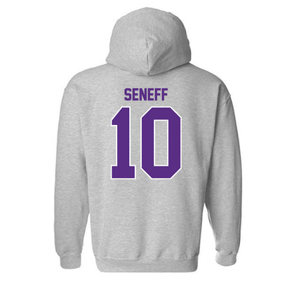 LSU - NCAA Beach Volleyball : Rachel Seneff - Sports Shersey Hooded Sweatshirt-1