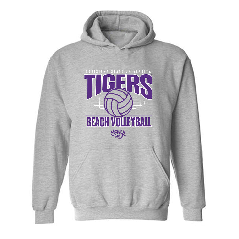 LSU - NCAA Beach Volleyball : Rachel Seneff - Sports Shersey Hooded Sweatshirt-0