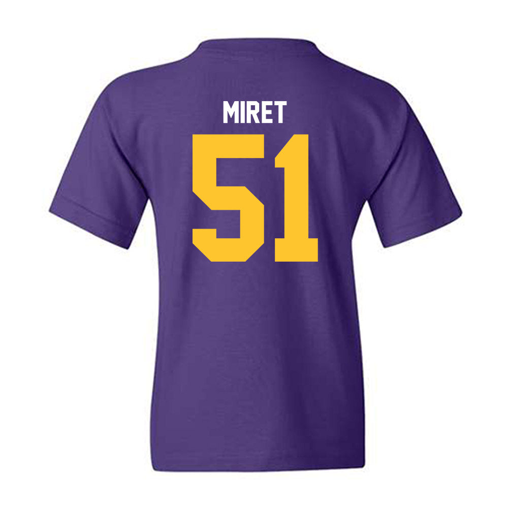 LSU - NCAA Football : Ryan Miret - Classic Shersey Youth T-Shirt-1