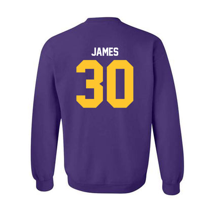 LSU - NCAA Football : Treylan James - Classic Shersey Crewneck Sweatshirt-1