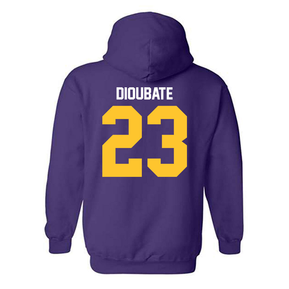 LSU - NCAA Men's Basketball : Mouhamed Dioubate - Classic Shersey Hooded Sweatshirt-1