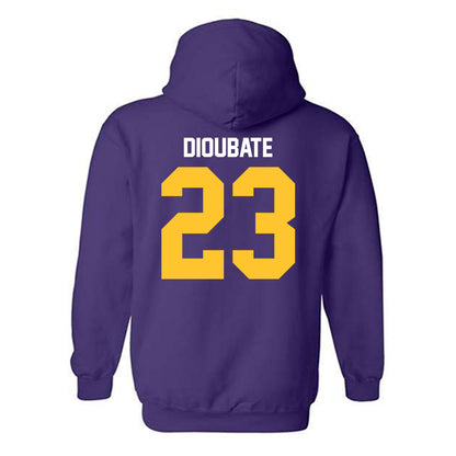 LSU - NCAA Men's Basketball : Mouhamed Dioubate - Classic Shersey Hooded Sweatshirt-1