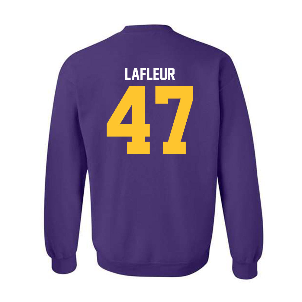 LSU - NCAA Football : JD LaFleur - Classic Shersey Crewneck Sweatshirt-1