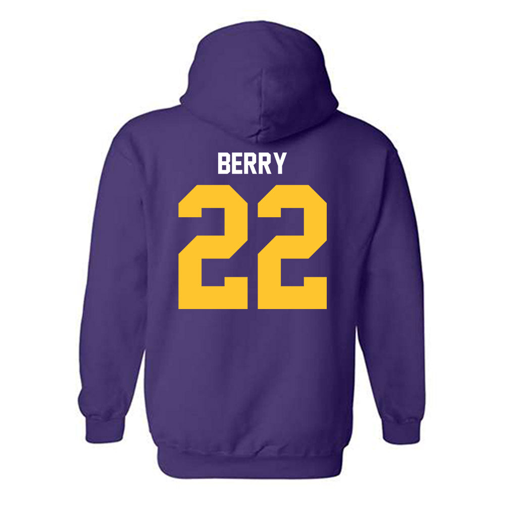 LSU - NCAA Football : Harlem Berry - Classic Shersey Hooded Sweatshirt-1