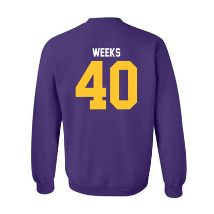 LSU - NCAA Football : Whit Weeks - Classic Shersey Crewneck Sweatshirt-1