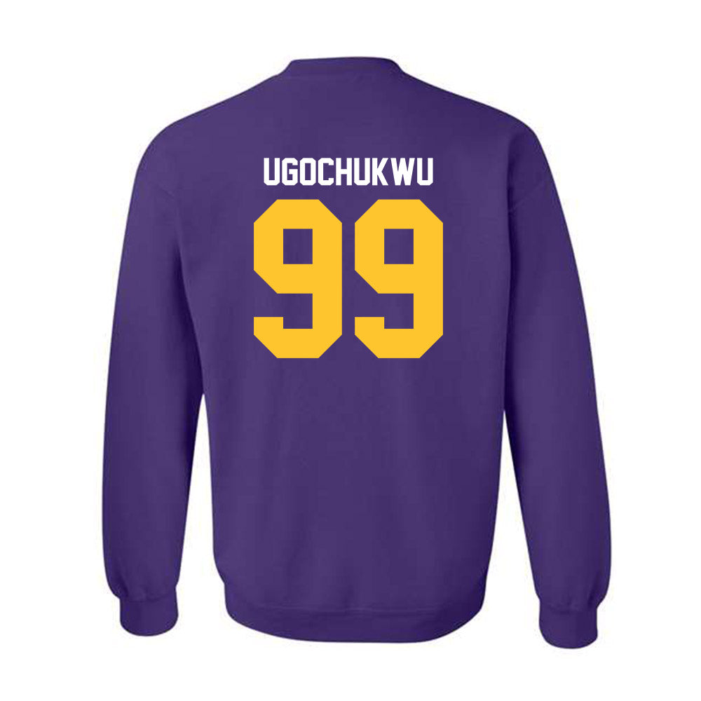 LSU - NCAA Men's Basketball : Divine-Collins Ugochukwu - Classic Shersey Crewneck Sweatshirt-1