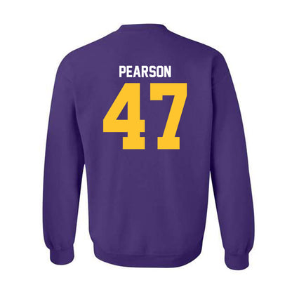 LSU - NCAA Baseball : John Pearson - Classic Shersey Crewneck Sweatshirt-1