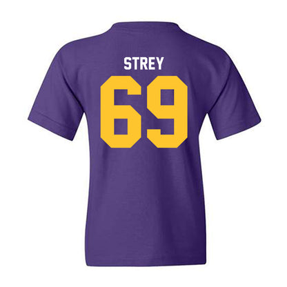 LSU - NCAA Football : Darrin Strey - Classic Shersey Youth T-Shirt-1