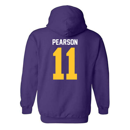 LSU - NCAA Baseball : Josh Pearson - Classic Shersey Hooded Sweatshirt-1