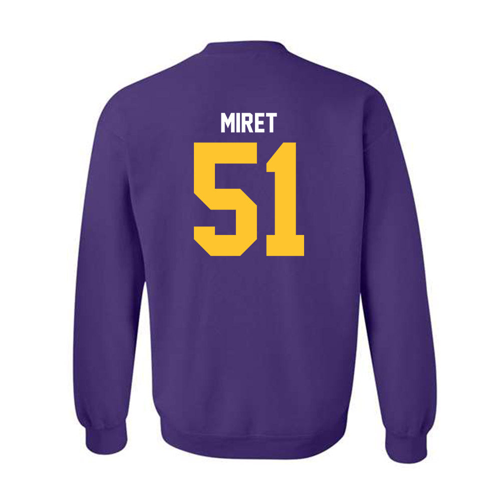 LSU - NCAA Football : Ryan Miret - Classic Shersey Crewneck Sweatshirt-1
