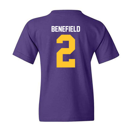LSU - NCAA Football : Ty Benefield - Classic Shersey Youth T-Shirt-1