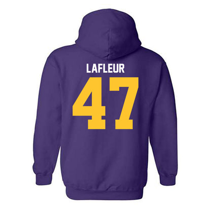 LSU - NCAA Football : JD LaFleur - Classic Shersey Hooded Sweatshirt-1