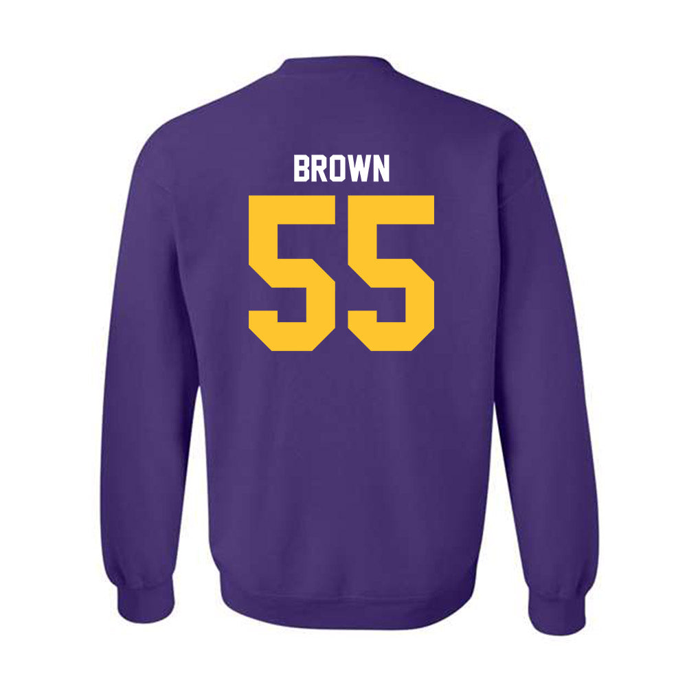 LSU - NCAA Football : Lamar Brown - Classic Shersey Crewneck Sweatshirt-1