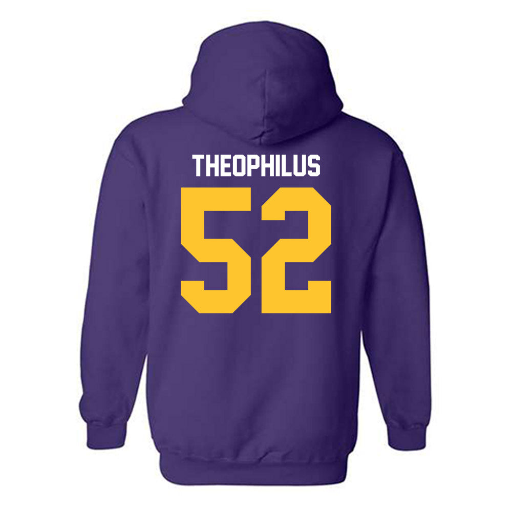 LSU - NCAA Baseball : Zion Theophilus - Classic Shersey Hooded Sweatshirt-1