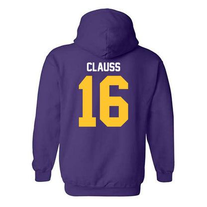 LSU - NCAA Baseball : Ethan Clauss - Classic Shersey Hooded Sweatshirt-1