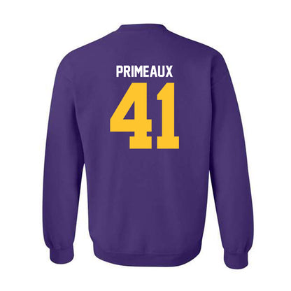 LSU - NCAA Baseball : DJ Primeaux - Classic Shersey Crewneck Sweatshirt-1
