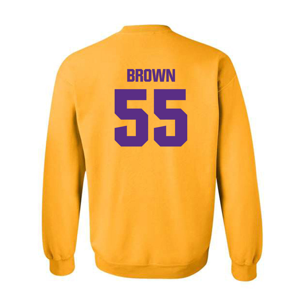 LSU - NCAA Football : Lamar Brown - Classic Shersey Crewneck Sweatshirt-1