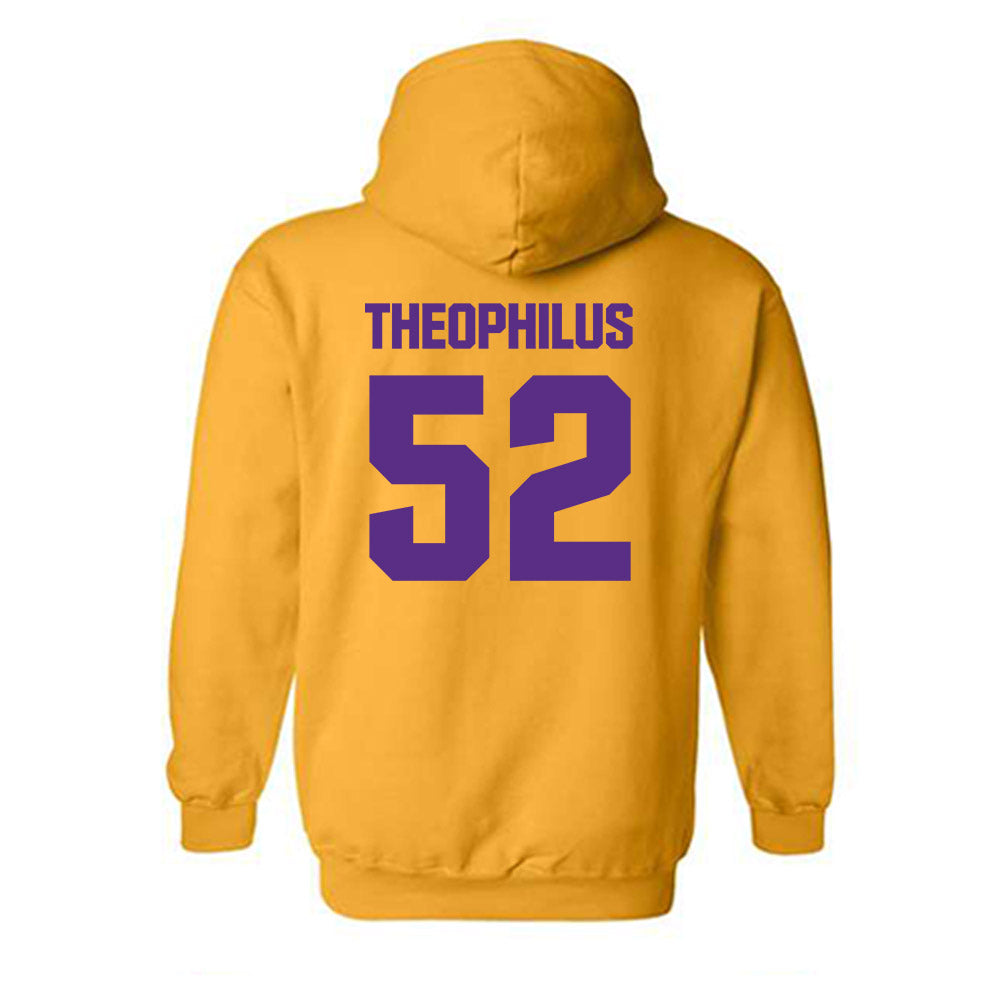 LSU - NCAA Baseball : Zion Theophilus - Classic Shersey Hooded Sweatshirt-1