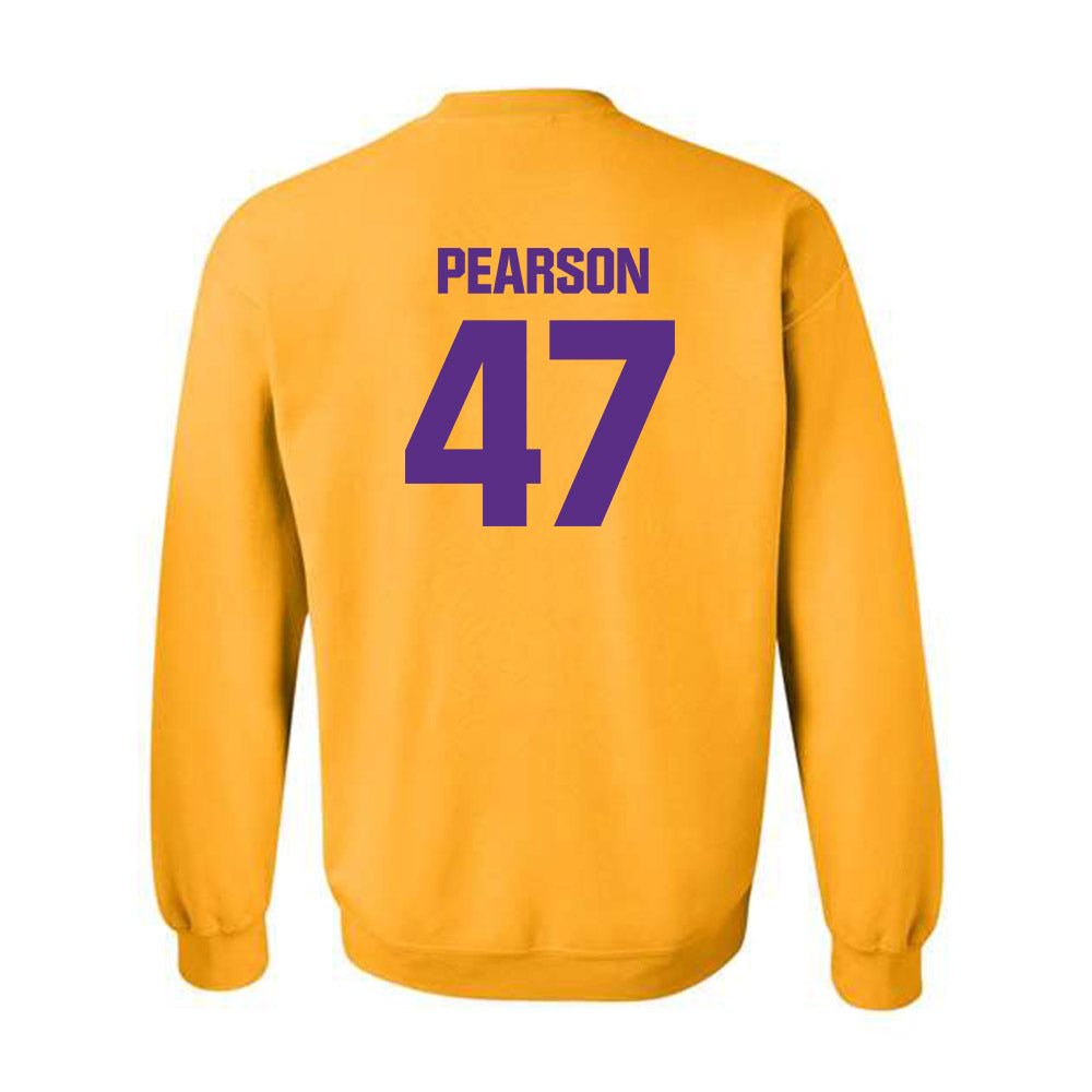 LSU - NCAA Baseball : John Pearson - Classic Shersey Crewneck Sweatshirt-1