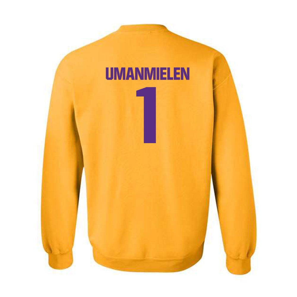 LSU - NCAA Football : Princewill Umanmielen - Classic Shersey Crewneck Sweatshirt-1