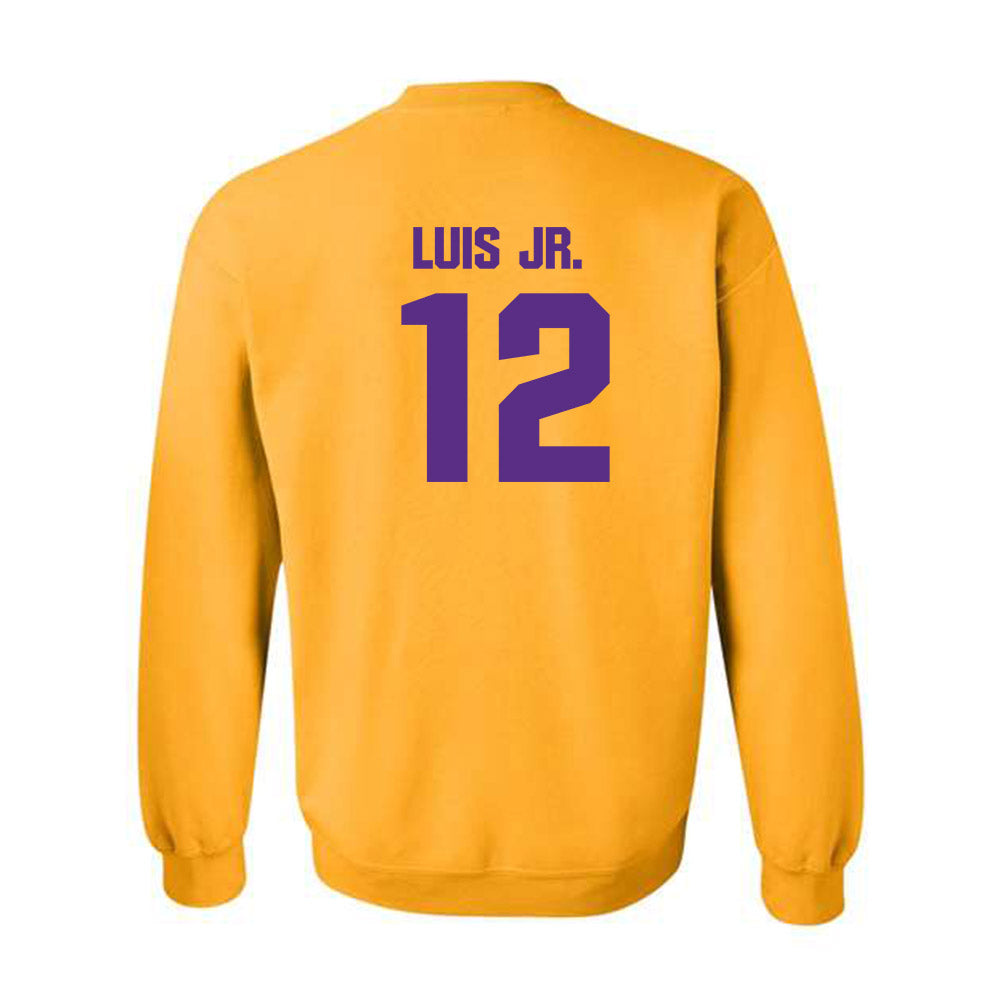 LSU - NCAA Men's Basketball : RJ Luis Jr. - Classic Shersey Crewneck Sweatshirt-1