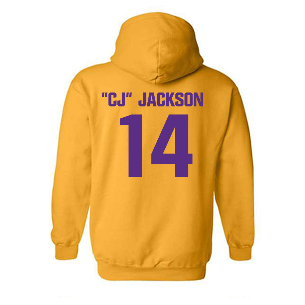 LSU - NCAA Football : Christopher "CJ" Jackson - Classic Shersey Hooded Sweatshirt-1