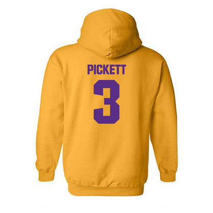 LSU - NCAA Football : DJ Pickett - Classic Shersey Hooded Sweatshirt-1