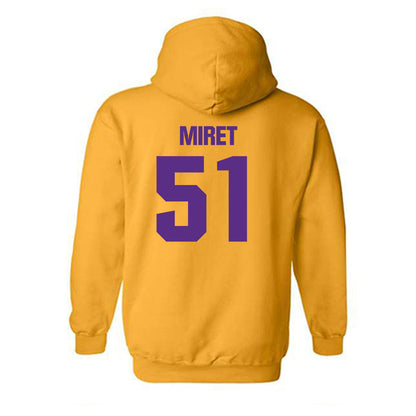 LSU - NCAA Football : Ryan Miret - Classic Shersey Hooded Sweatshirt-1