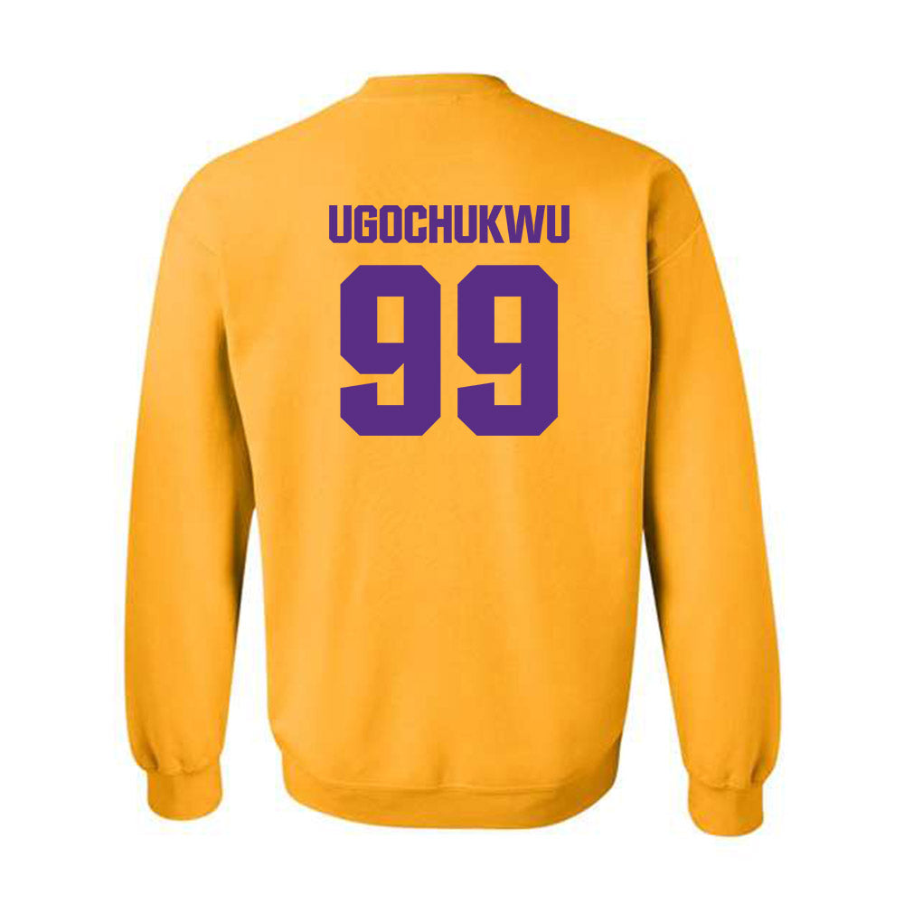 LSU - NCAA Men's Basketball : Divine-Collins Ugochukwu - Classic Shersey Crewneck Sweatshirt-1