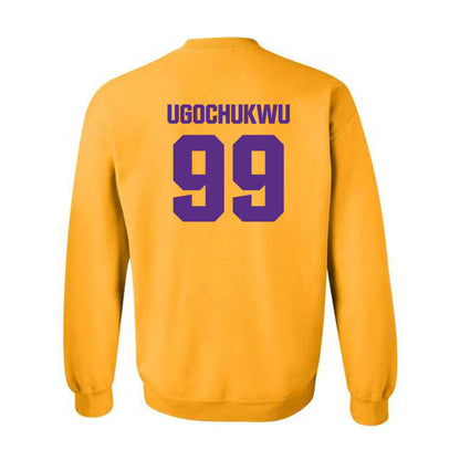 LSU - NCAA Men's Basketball : Divine-Collins Ugochukwu - Classic Shersey Crewneck Sweatshirt-1