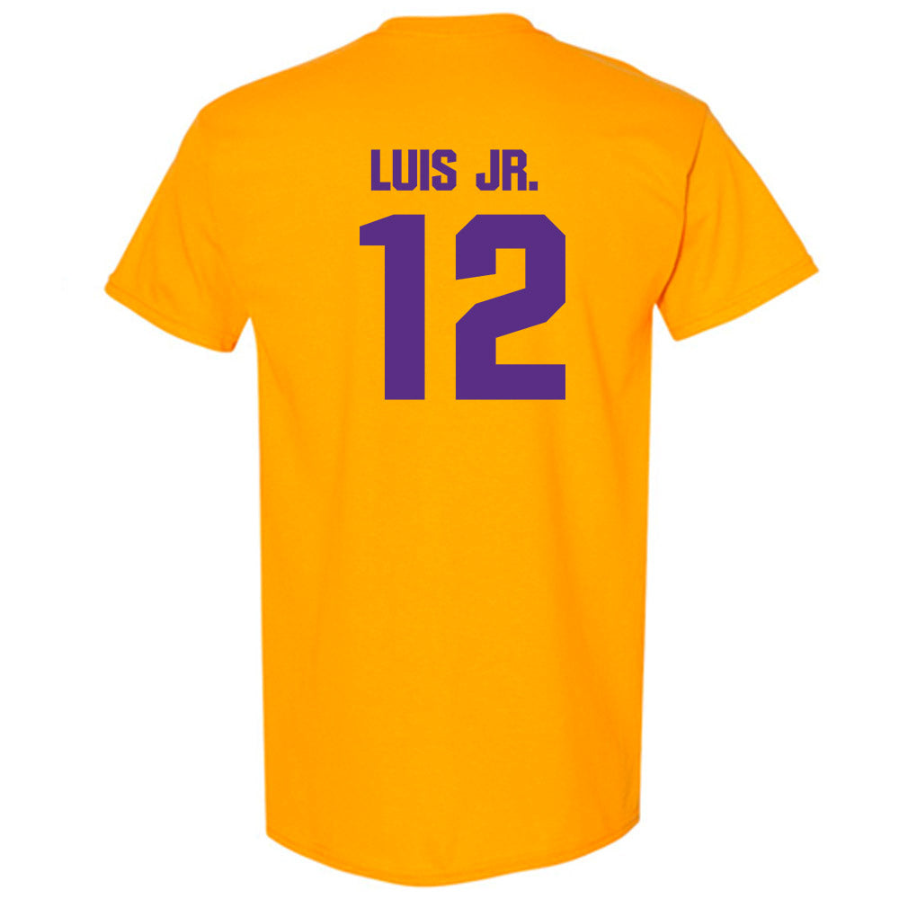 LSU - NCAA Men's Basketball : RJ Luis Jr. - Classic Shersey T-Shirt-1