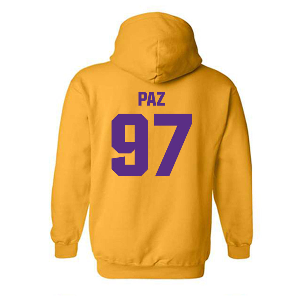 LSU - NCAA Baseball : Marcos Paz - Classic Shersey Hooded Sweatshirt-1