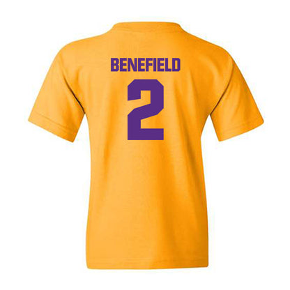 LSU - NCAA Football : Ty Benefield - Classic Shersey Youth T-Shirt-1
