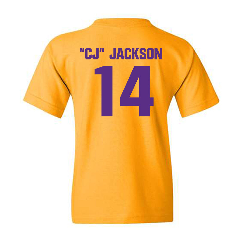 LSU - NCAA Football : Christopher "CJ" Jackson - Classic Shersey Youth T-Shirt-1