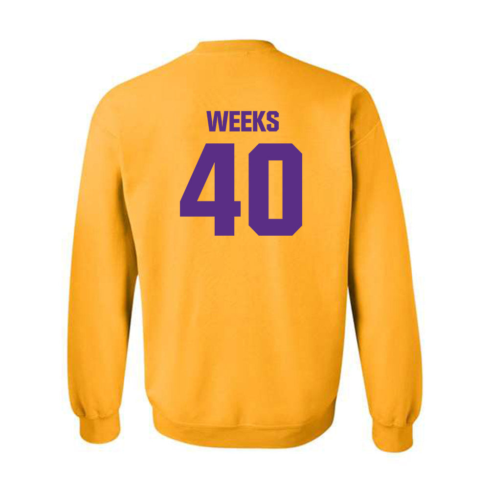 LSU - NCAA Football : Whit Weeks - Classic Shersey Crewneck Sweatshirt-1