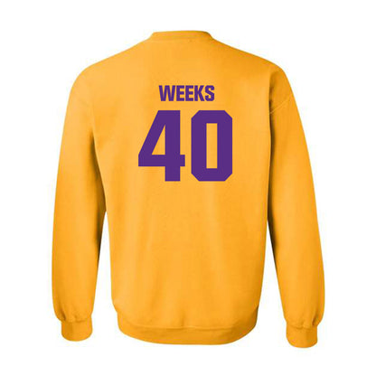 LSU - NCAA Football : Whit Weeks - Classic Shersey Crewneck Sweatshirt-1