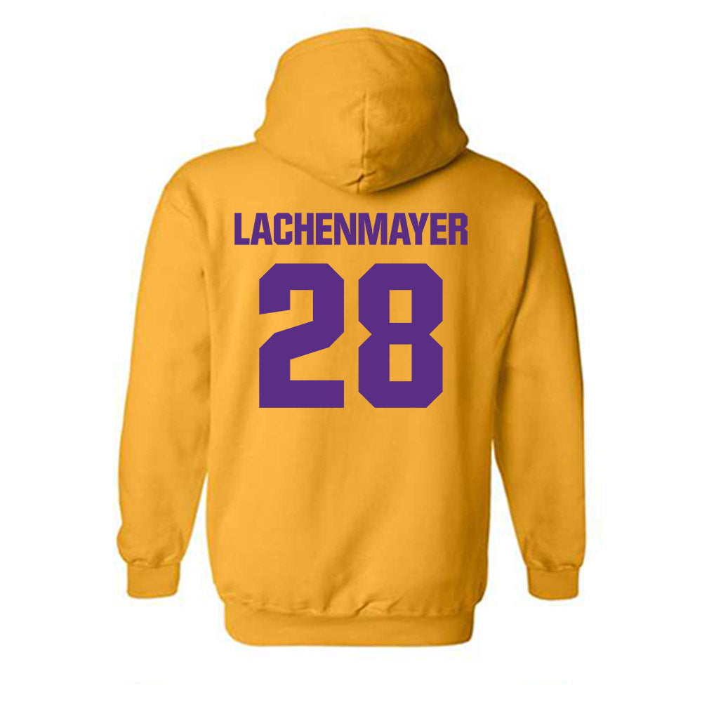 LSU - NCAA Baseball : Danny Lachenmayer - Classic Shersey Hooded Sweatshirt-1