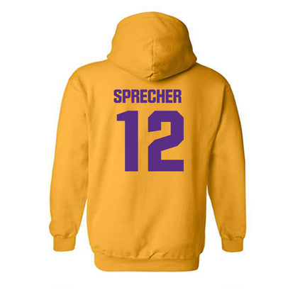 LSU - NCAA Beach Volleyball : Julia Sprecher - Classic Shersey Hooded Sweatshirt-1