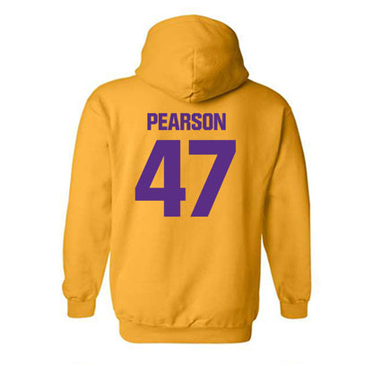 LSU - NCAA Baseball : John Pearson - Classic Shersey Hooded Sweatshirt-1