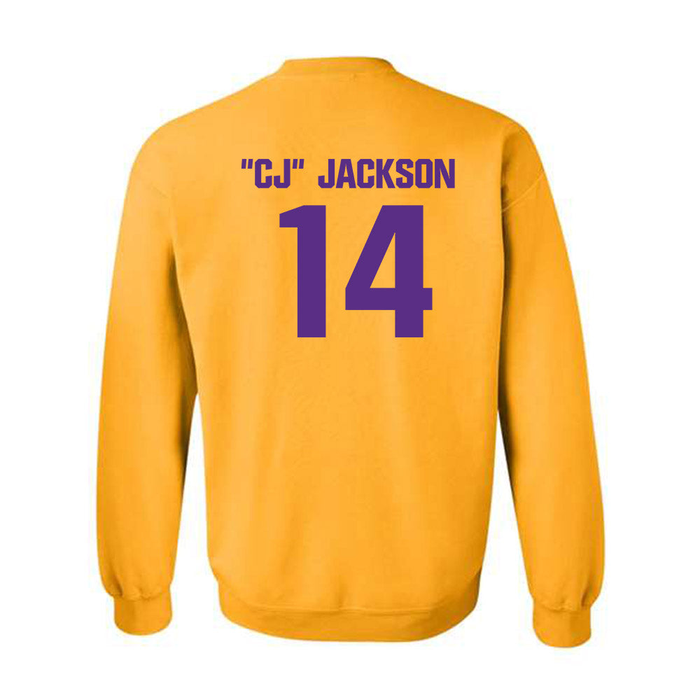 LSU - NCAA Football : Christopher "CJ" Jackson - Classic Shersey Crewneck Sweatshirt-1